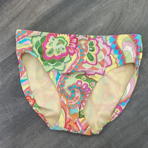 Lands End Yellow Tankini Top, Bottom & Swimskirt - Picture 4 of 8